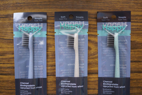 Activated charcoal toothbrushes